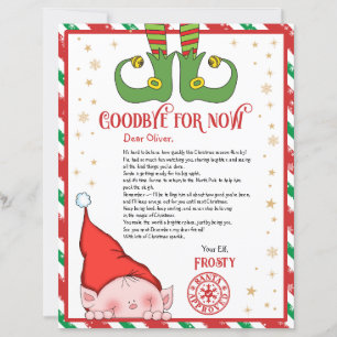 Personalised Elf Goodbye Letter for Kids