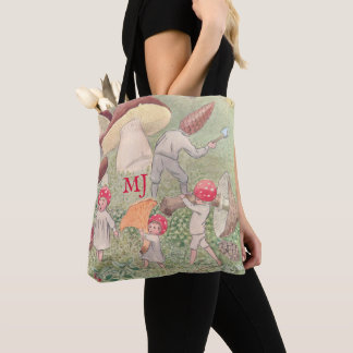 Personalised Elsa Beskow Fairytale Mushroom Tote Bag