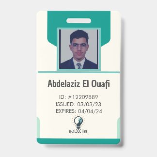 Personalised Employee Logo & Photo ID Badge
