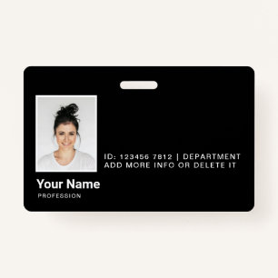 Personalised Employee Modern Photo ID Security ID Badge