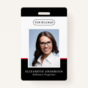 Personalised Employee Name Photo Logo ID ID Badge