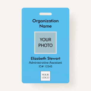 Personalised Employee Photo ID and Logo Badge ID Badge
