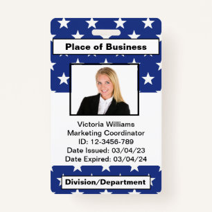 Personalised Employee Photo ID Badge