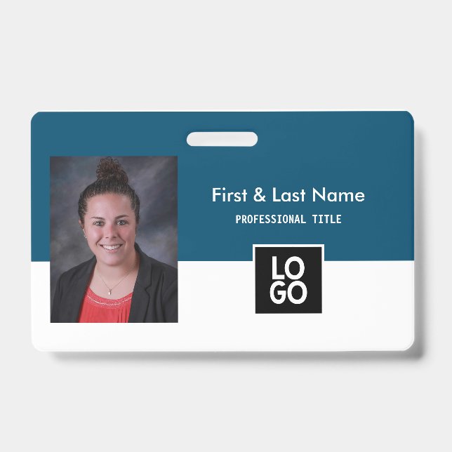 Personalised Employee Photo ID Company Custom Badge (Front)