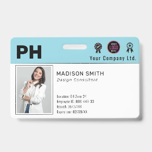 Personalised Employee Photo ID Company Security Ba Badge