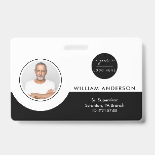 Personalised Employee Photo ID Company Security Ba Badge