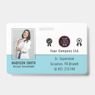 Personalised Employee Photo ID Company Security Ba Badge