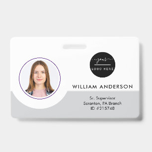 Personalised Employee Photo ID Company Security Ba Badge