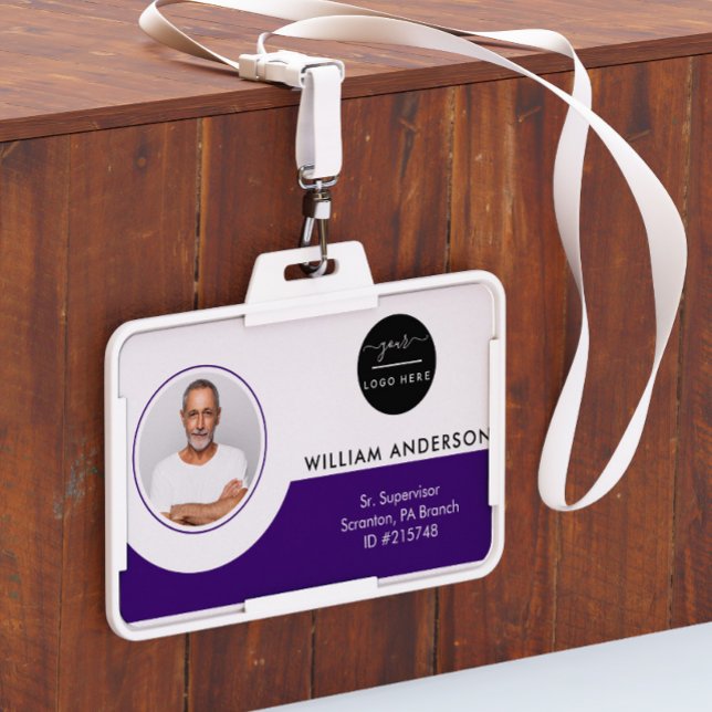 Personalised Employee Photo ID Company Security Ba ID Badge (Creator Uploaded)
