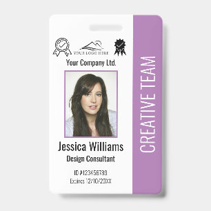 Personalised Employee Photo ID Company Security Badge