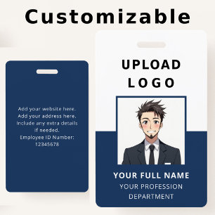 Personalised Employee Photo ID Company Security Badge