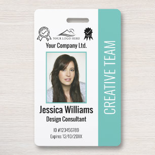Personalised Employee Photo ID Company Security Badge