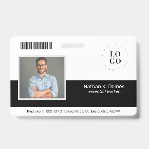 Personalised Employee Photo ID Company Security Badge