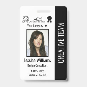 Personalised Employee Photo ID Company Security Badge