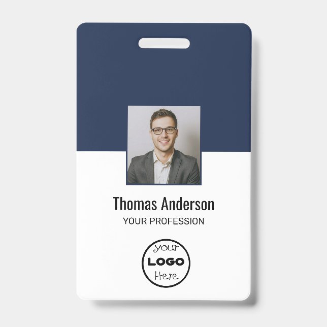 Personalised Employee Photo ID Corporate Security  Badge (Front)