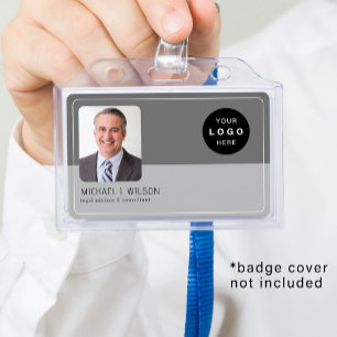 Personalised employee photo logo QR barcode ID ID Badge