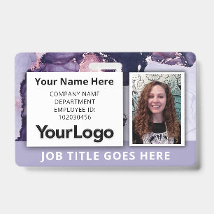 Personalised Employee Photo Name Badge ID Badge