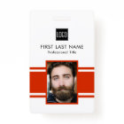 Personalised Employee | Red Logo Staff Photo