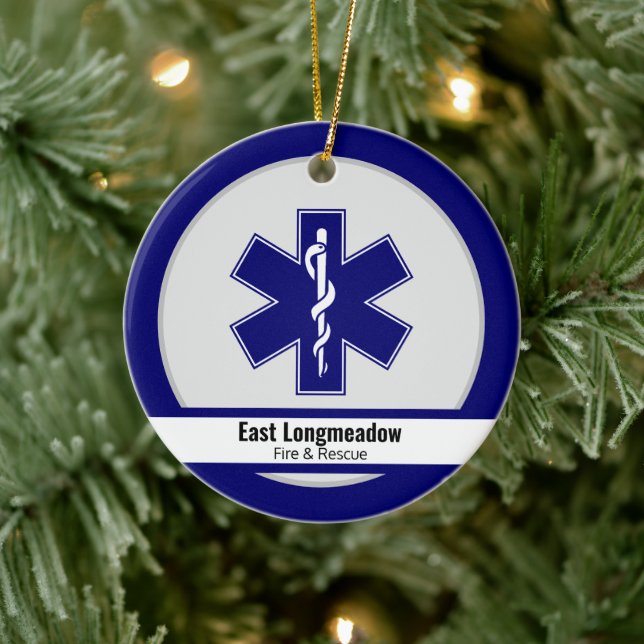 Personalised EMS Star Life  Ceramic Tree Decoration (Tree)