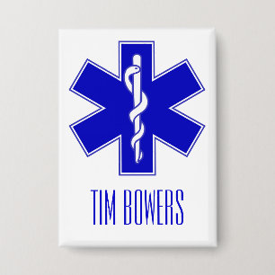 Personalised EMT Star of Life Symbol