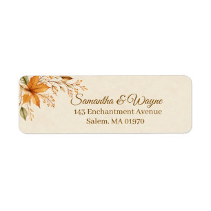 Personalised Enchanted Autumn Wedding