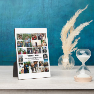 Personalised End Of Year Family 22 Photo Collage Plaque