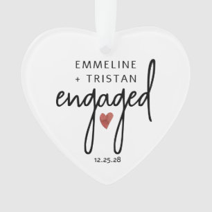 Personalised Engagement Acrylic Ornament