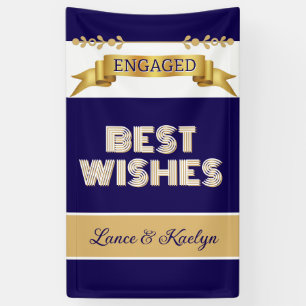 Personalised! Engagement Best Wishes Banner