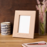 Personalised Engagement Wedding Anniversary Gift Etched Frames<br><div class="desc">Celebrate a special moment with this beautifully engraved wooden picture frame,  featuring a custom name and date. Crafted from natural wood,  this timeless frame makes a meaningful wedding,  anniversary,  or engagement gift. Its minimalist design complements any decor,  making it a cherished keepsake for newlyweds or couples.</div>