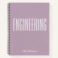 Personalised Engineering Graph Paper Simple Lilac
