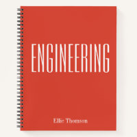 Personalised Engineering Graph Paper Simple Red
