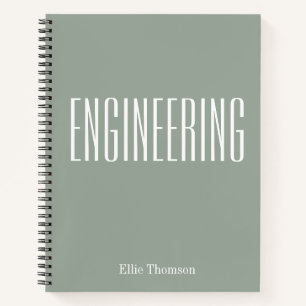 Personalised Engineering Graph Paper Simple Sage Notebook