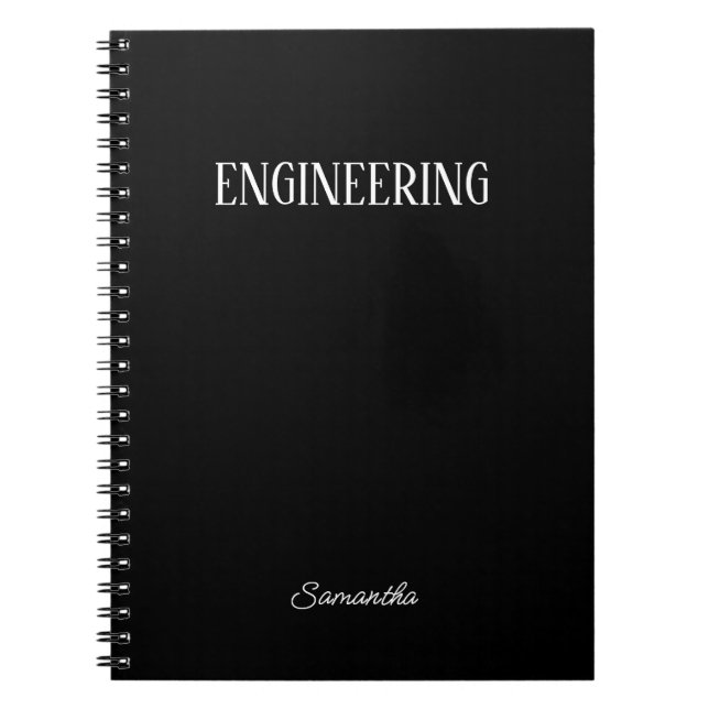  Personalised Engineering Subject Notebook (Front)