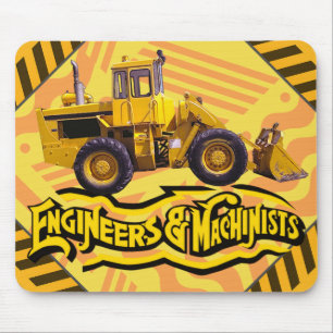 Personalised Engineers and Machinists Construction Mouse Pad