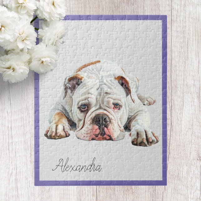Personalised English Bulldog Jigsaw Puzzle (Creator Uploaded)