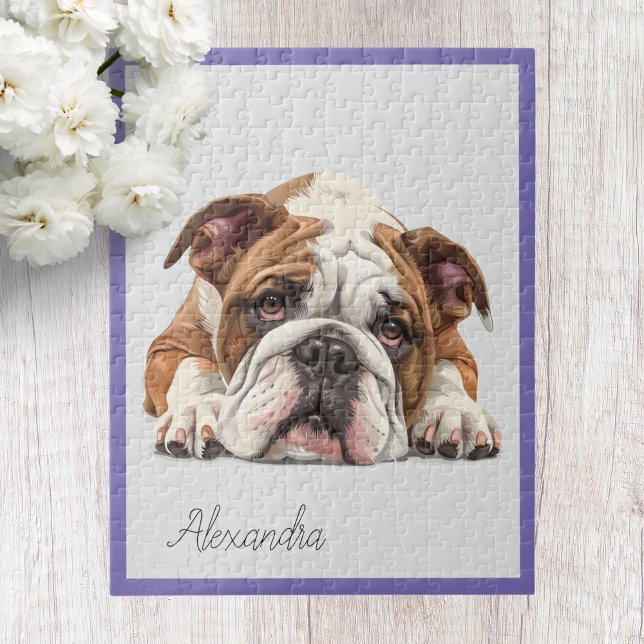 Personalised English Bulldog Jigsaw Puzzle (Creator Uploaded)