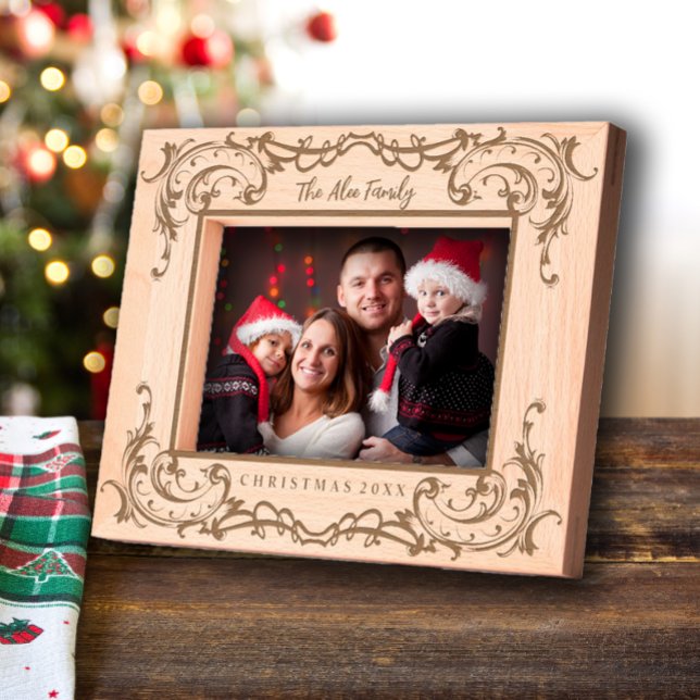 Personalised Engraved Wood Christmas Picture Frame (Creator Uploaded)