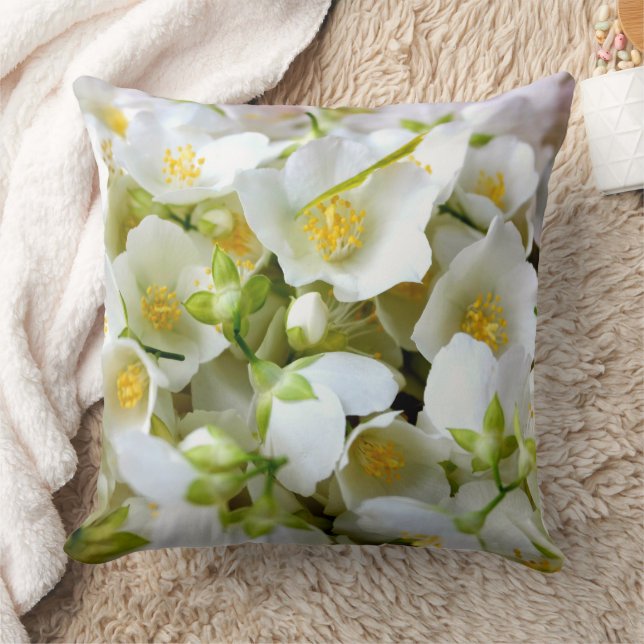 Personalised Enjoy Your Retirement Jasmine Flowers Cushion (Blanket)