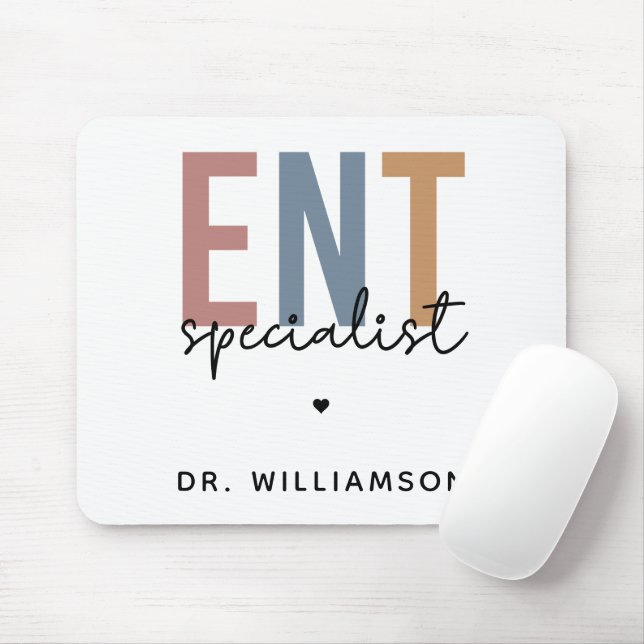 Personalised ENT Doctor ENT Specialist Mouse Pad (With Mouse)