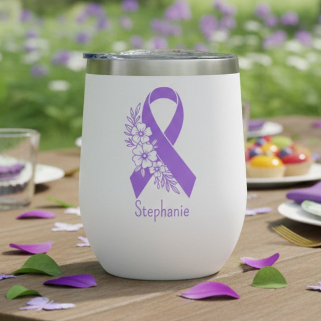 Personalised Epilepsy Awareness Purple Ribbon (Creator Uploaded)