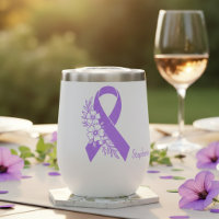 Personalised Epilepsy Awareness Purple Ribbon