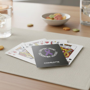 Personalised Epilepsy Support Squad Gift Playing Cards