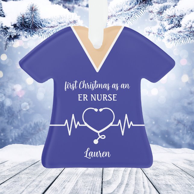 Personalised ER Nurse Christmas Ornament (Personalized ER Nurse Christmas Ornament
)