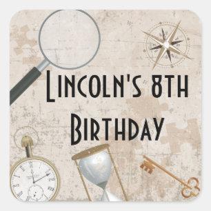 Personalised Escape Room Party Stickers