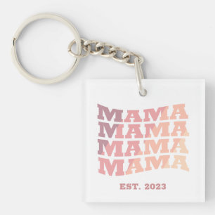 Personalised established Mama Key Ring
