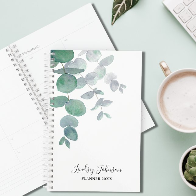 Personalised Eucalyptus Greenery Planner (Creator Uploaded)