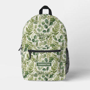 Personalised Eucalyptus Greenery Printed Backpack
