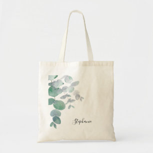 Personalised Eucalyptus Greenery Tote Bag