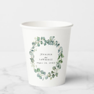 Personalised Eucalyptus Wedding Coffee Cup