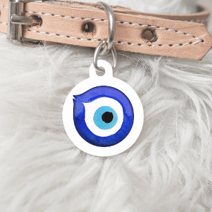   Personalised Evil Eye Dog Tag 